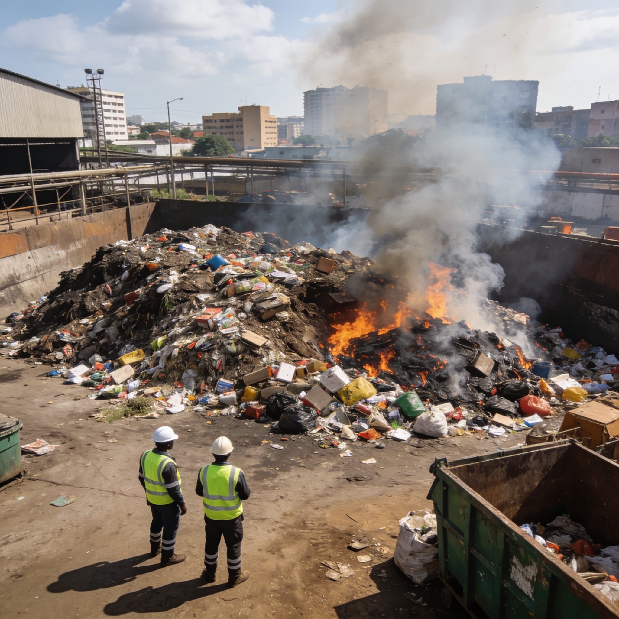 5 tonnes de produits impropres à la consommation incinérées à Brazzaville